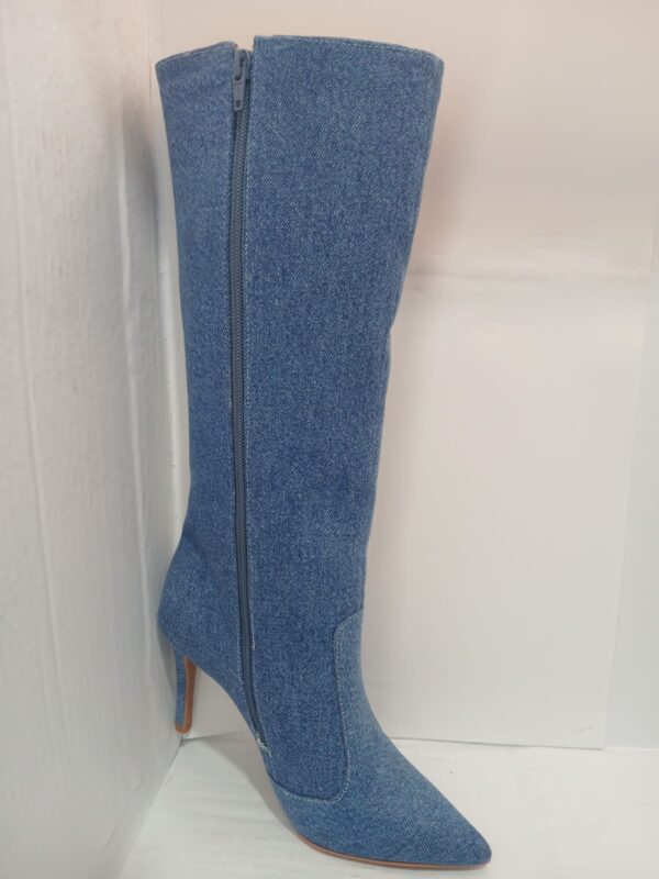 Bota Jeans Cano Alto