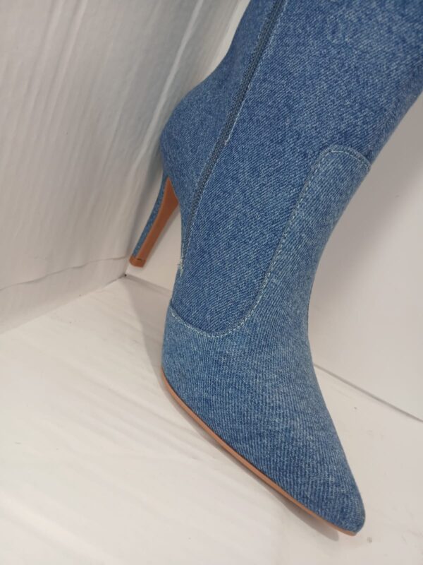 Bota Jeans Cano Alto - Imagem 2