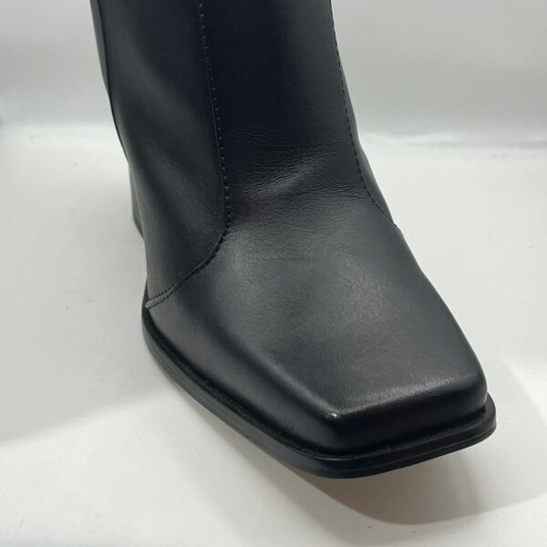 Bota Feminina Salto Grosso Couro