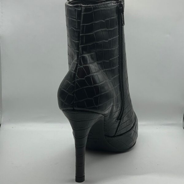 Bota Feminina Croco Bico Fino Zíper - Imagem 3