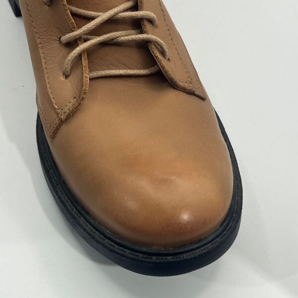 Bota Coturno Couro Caramelo - Imagem 3