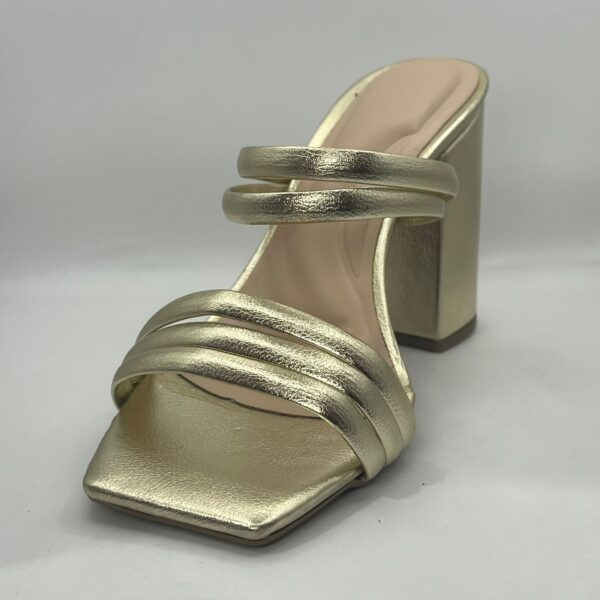 Sandália Dafiti Shoes Metalizada Dourada - Imagem 2