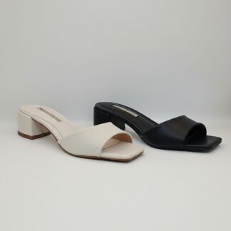 Tamanco Minimalista Salto Bloco Baixo